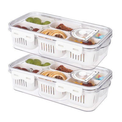 OZEPLASC 6-Compartment Snack Box
