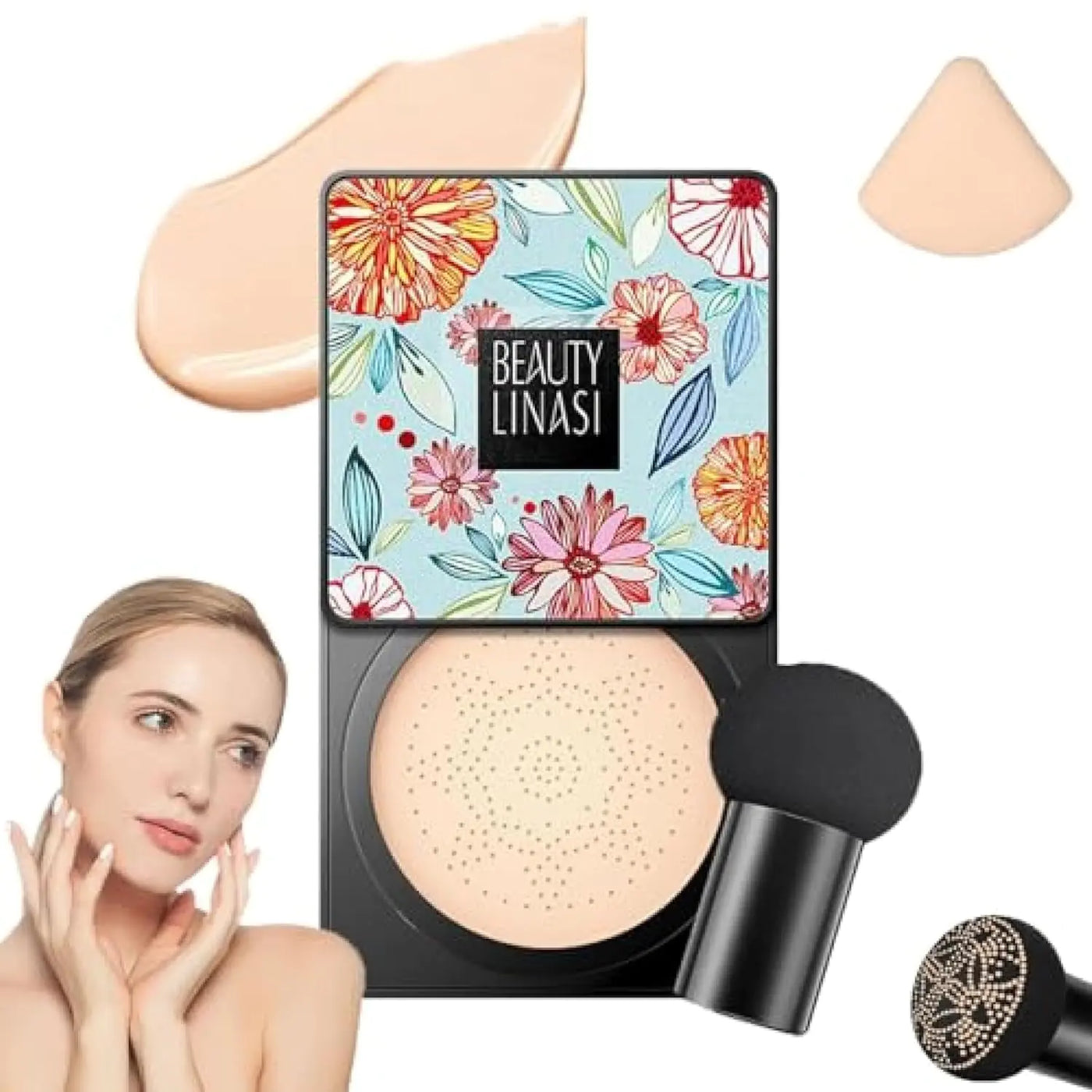 Beauty Linasi Clear Cover Air Cushion CC Cream (A‑Lvory)