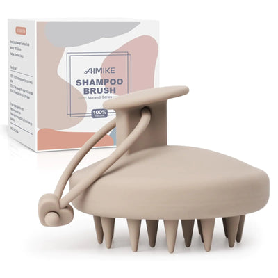 AIMIKE Soft Silicone Scalp Shampoo Brush
