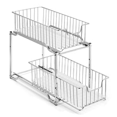 2-Tier Under Sink Organizer – Chrome