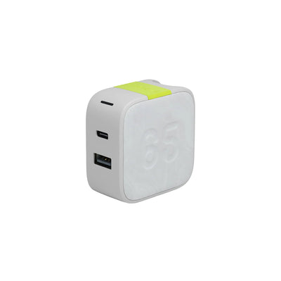 Infinity Lab 65W GaN USB-C/USB-A Charger – White