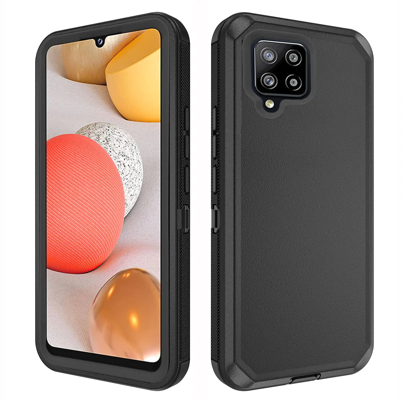 Rugged Phone Case for Galaxy A42 5G – Black