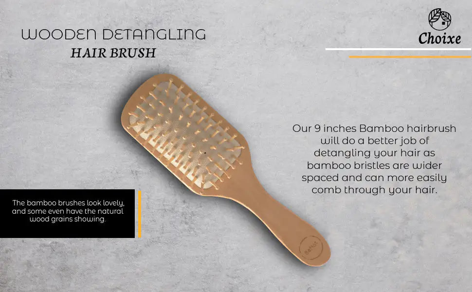 Natural Wooden Hair Detangling Brush