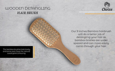 Natural Wooden Hair Detangling Brush