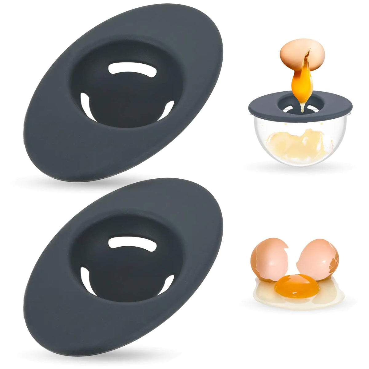 2-Pack Silicone Egg Separators