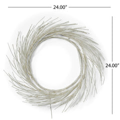 24 Inch LED Paper Wreath Decor