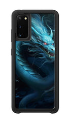 Jeuloth for Samsung Galaxy S20 Phone Case - Chinese Blue Dragon Designed Phone Cases - TPU Phone Cases - Drop Protection