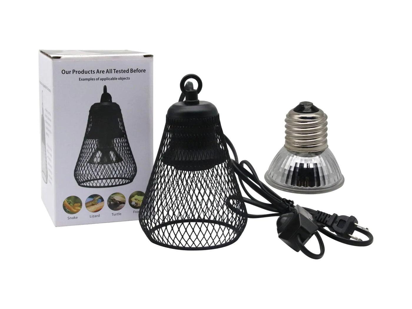 Reptile Heating Lamp with Anti-Scald Guard