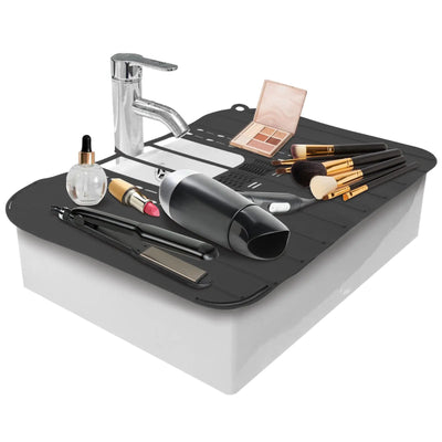 Foldable Bathroom Sink Cover – Black